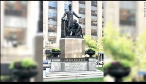 America to remove a statue in a Boston park depicting a formerly enslaved man kneeling before ex President, Abraham Lincoln