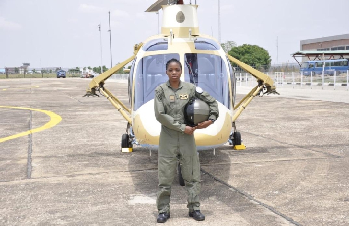 Nigeria’s First Female Helicopter Pilot Dies at 23. Photo Credit: NAF's Twitter.