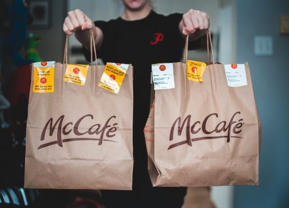 Mc cafe shopping bags
